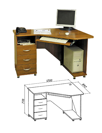 Угловой компьютерный стол КС 20-28