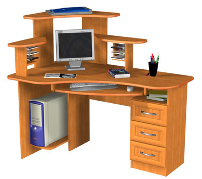 Угловой компьютерный стол УСК5 левый